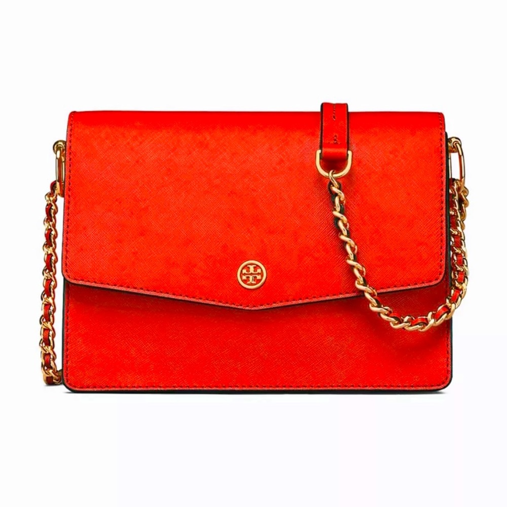 Tory Burch Robinson Shoulder Bag in Red